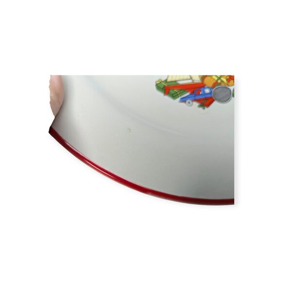 Cuthbertson Red Band American Christmas Tree Serving Ceramic Platter 12" - Picture 4 of 9